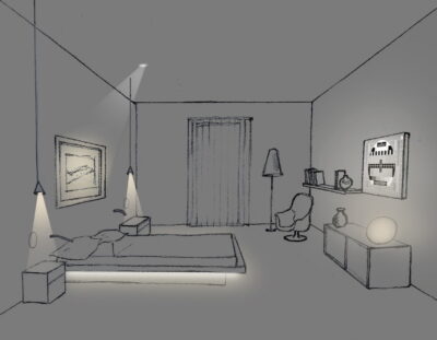 Come realizzare l’illuminazione della camera da letto in 3 punti!